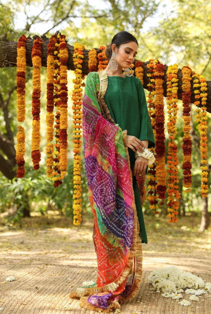 Leheriya Dupatta Set